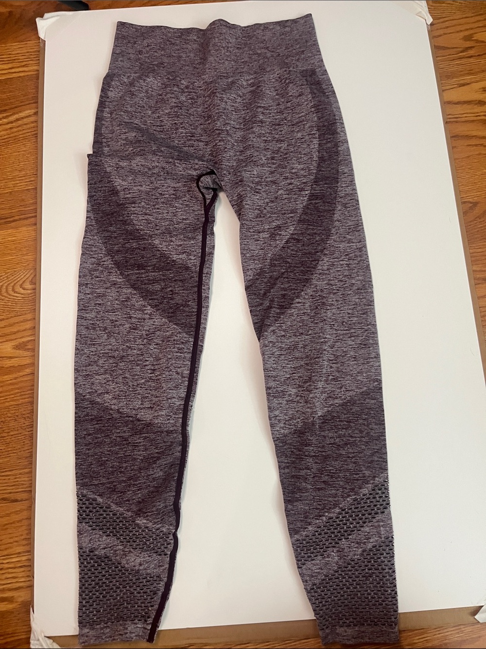 PINK Victoria's Secret Dark Purple Heathered Seamless Leggings